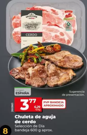 Seleccion De Dia - Chuleta De Aguja De Cerdo
