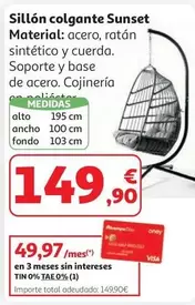 Sillón Colgante Sunset