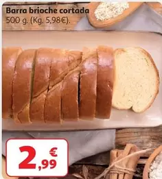 Barra Brioche Cortado 500 Grs.