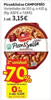 Pizza Carne C/salsa Barbacoa Campofrio 410g.