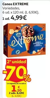 Cono Extreme Doble Chocolate 6x120ml 432g