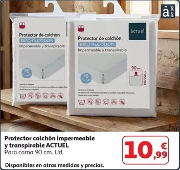 Actuel - Protector Colchón Impermeable Y Transpirable