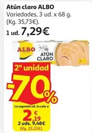 Atun Claro En Aceite De Oliva Albo 68x3 G
