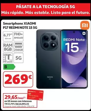 Xiaomi - Smartphone P17 Redmi Note 15 5g