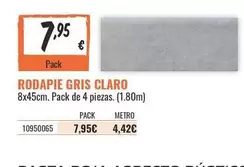 Claro - Rodapie Gris