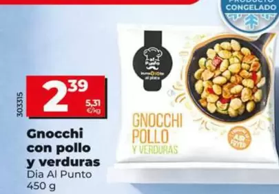 Dia Al Punto - Gnocchi Con Pollo Y Verduras