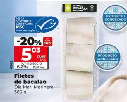 Dia Mari Marinera - Filetes De Bacalao 