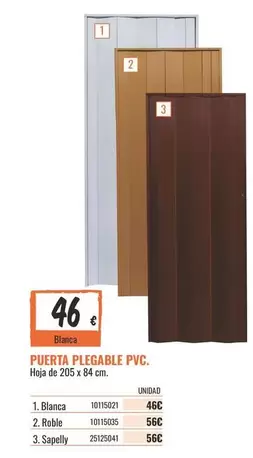 PVC - Puerta Plegable Pvc