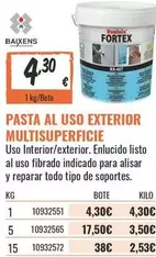 fortex - Pasta Al Uso Exterior Multisuperficie