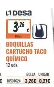Boquillas Cartuchio Taco Químico