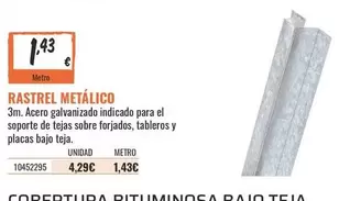 3m - Rastrel Metálico