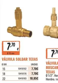 Texas - Valvula Soldar