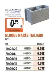 Barceló - Bloque Mares Italiano