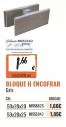 Barceló - Bloque H Encofrar Gris