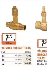 Texas - Valvula Soldar