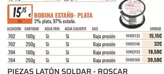 Fria - Bobina Estaño-Plata