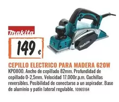 Makita - Cepillo Electrico Para Madera