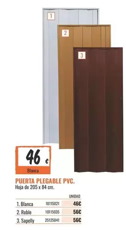 PVC - Puerta Plegable Pvc