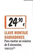 Llave Montaje Radiadores