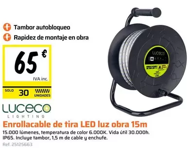 Solo - Enrollacable De Tira Led Luz Obra 15m