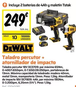 Dewalt - Taladro Percutor + Atornillador De Impacto