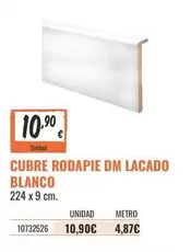 Blanco - Cubre Rodapie Dm Lacado