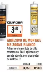 MS - Adhesivo De Montaje Ms 300ml Blanco