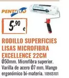 Excellence - Rodillo Superficies Lisas Microfibra  22cm