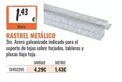 3m - Rastrel Metálico