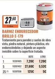 Paredes - Endurecedor Brillo E-179