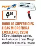 Excellence - Rodillo Superficies Lisas Microfibra  22cm