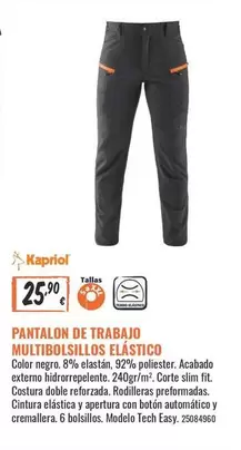Tech - Pantalon De Trabajo Multiboisillos Elástico