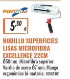 Excellence - Rodillo Superficies Lisas Microfibra  22cm