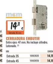 BC - Cerradura Embutir