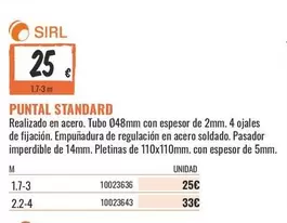 standard - Puntal Standard