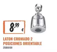 Laton Cromado 2 Posiciones Orientable