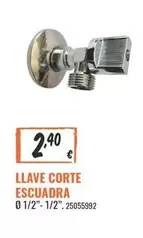 Llave Corte Escuadra