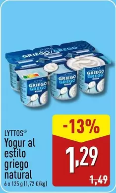 Grego - Yogur Al Estilo Griego Natural