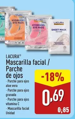 Lacura - Mascarilla Facial / Parche De Ojos