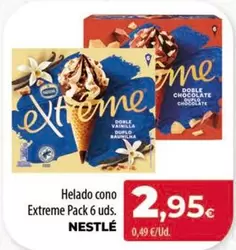 Nestlé - Helado Cono Extreme Pack 6 Uds.
