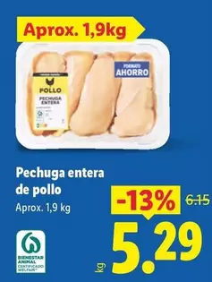 Pechuga Entera De Pollo