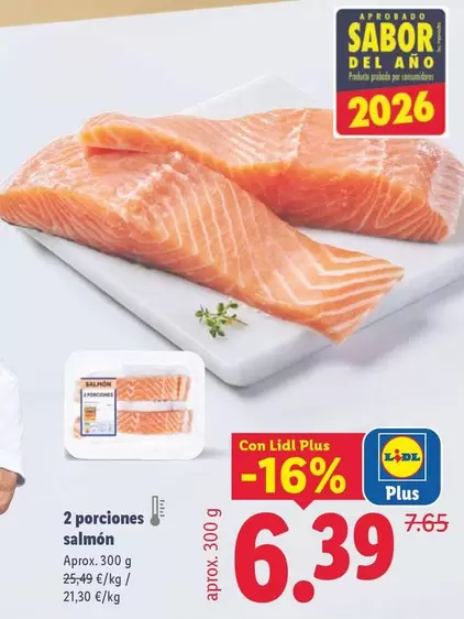 2 Porciones Salmón