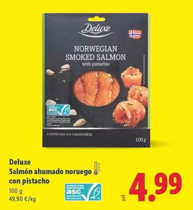 Deluxe - Salmon Ahumado Noruego Con Pistacho