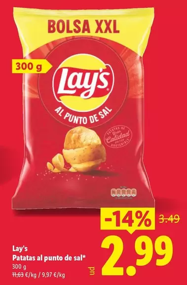 Lay's - Patatas Al Punto De Sal