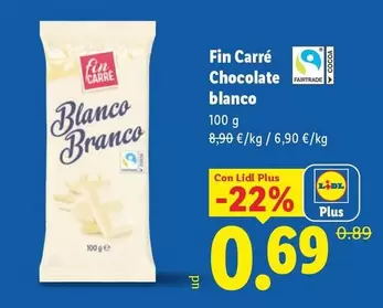 Fin Carré - Chocolate Blanco