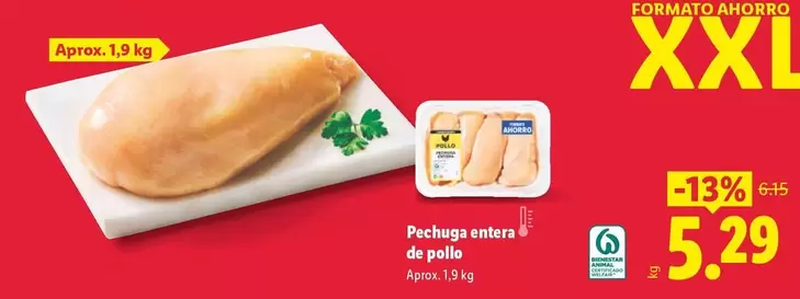 Pechuga Entera De Pollo