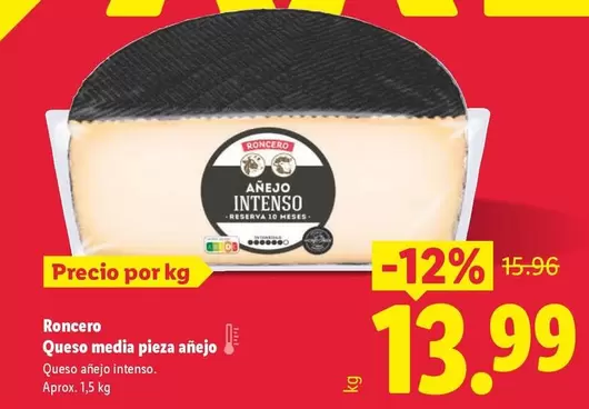 Roncero - Queso Media Pieza Anejo