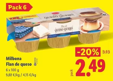 Milbona - Flan De Queso