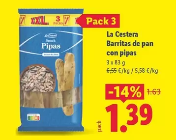 La Cestera - Barritas De Pan Con Pipas