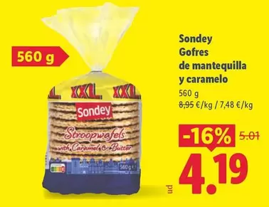 Sondey - Gofres De Mantequilla Y Caramelo